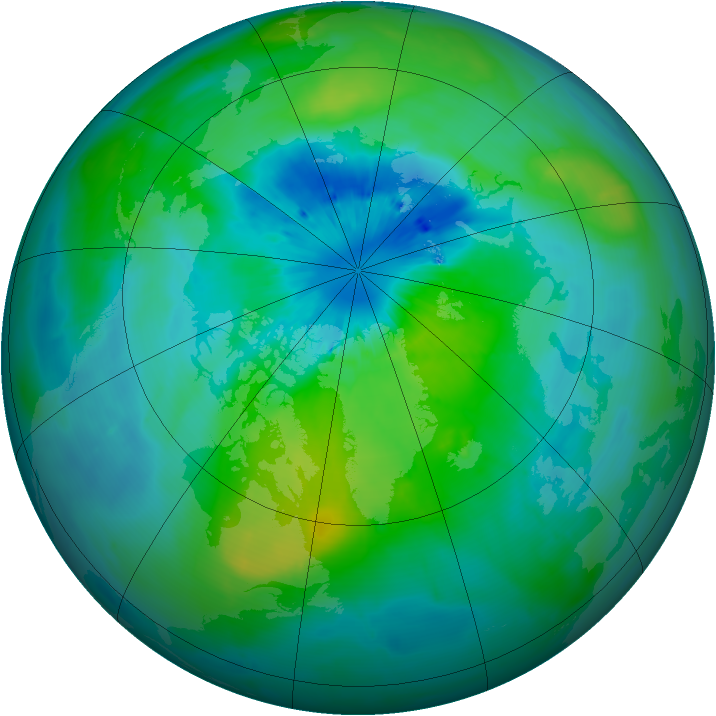 Arctic ozone map for 18 September 2014